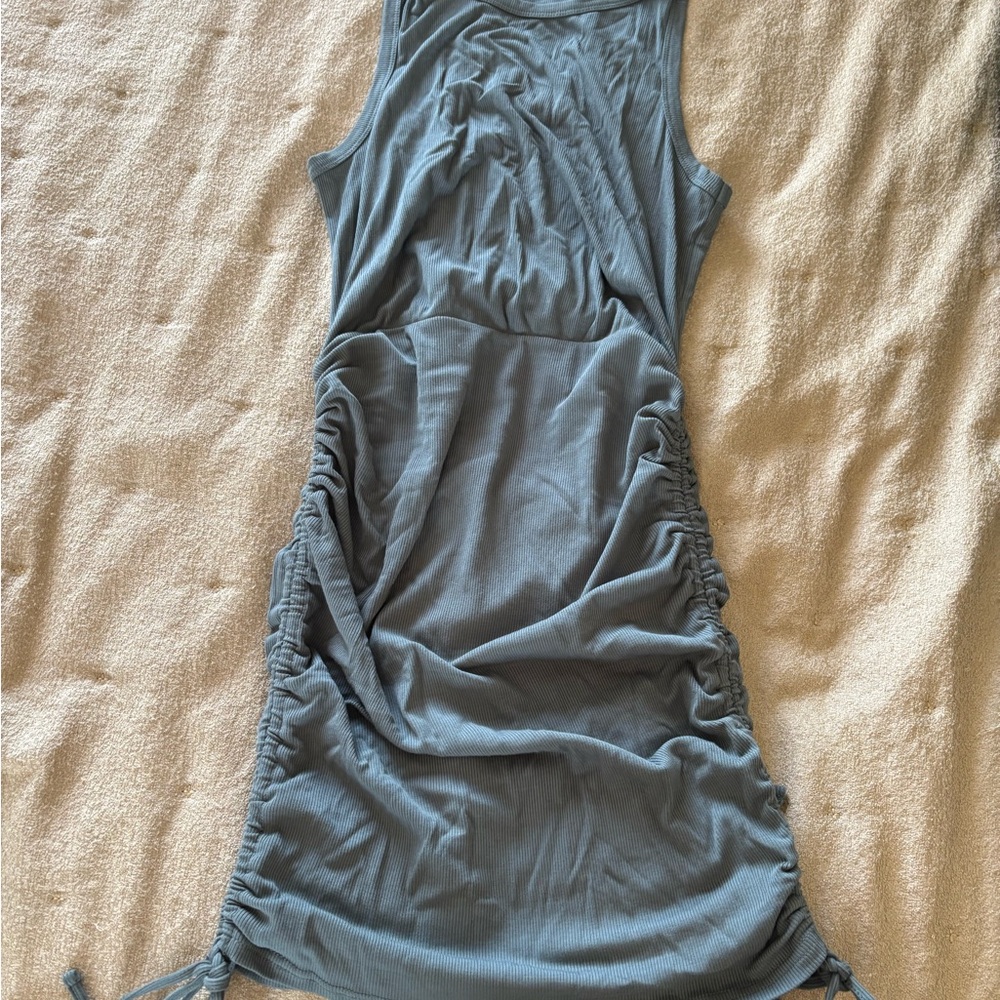 BB Dakota by Steve Madden Ribbed Tank Dress in Dusty Teal